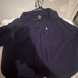 Psycho Bunny Men's Dark Blue Polo Shirt